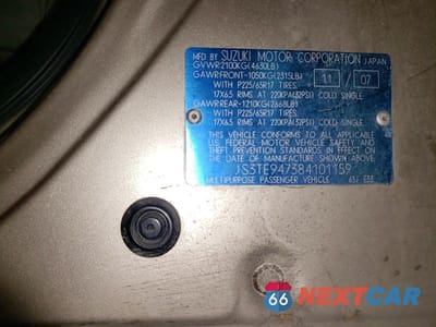 Zdjęcie 13 z 13 samochodu: 2008 SUZUKI GRAND VITARA LUXURY VIN:JS3TE947384101159 - miniatura