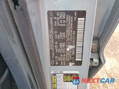 Zdjęcie 12 z 12 samochodu: 2008 HYUNDAI SANTA FE GLS VIN:5NMSG73DX8H201184 - miniatura