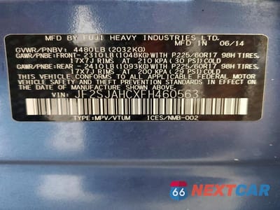 Zdjęcie 12 z 12 samochodu: 2015 SUBARU FORESTER 2.5I LIMITED VIN:JF2SJAHCXFH460563 - miniatura