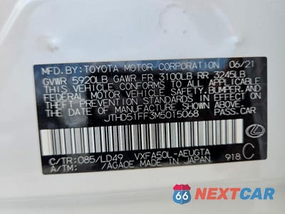 Zdjęcie 13 z 13 samochodu: 2021 LEXUS LS 500 BASE VIN:JTHD51FF3M5015068 - miniatura