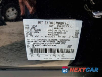 Zdjęcie 13 z 13 samochodu: 2025 FORD EXPLORER PLATINUM VIN:1FMUK7HH2SGC05498 - miniatura