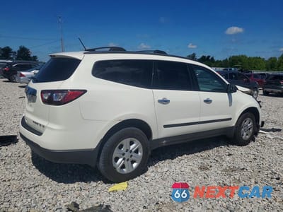 Trzecie zdjęcie samochodu z tyłu: 2013 CHEVROLET TRAVERSE LS VIN:1GNKRFKDXDJ250516 - miniatura