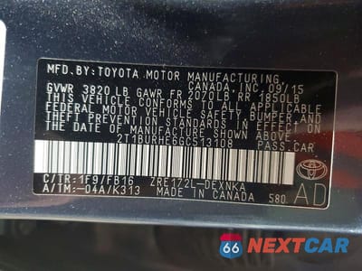 Zdjęcie 12 z 12 samochodu: 2016 TOYOTA COROLLA LE VIN:2T1BURHE6GC513108 - miniatura