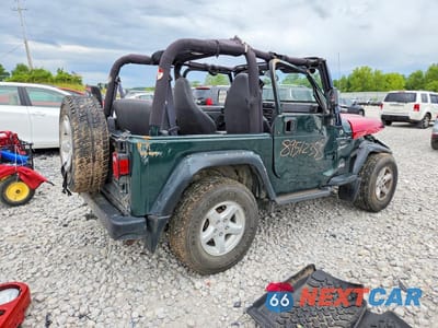 Trzecie zdjęcie samochodu z tyłu: 2000 JEEP WRANGLER / TJ VIN:1J4FA49S4YP787048 - miniatura