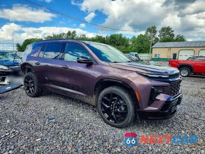 Czwarte zdjęcie samochodu z boku: 2024 CHEVROLET TRAVERSE RS VIN:1GNEVLKS3RJ144695 - miniatura