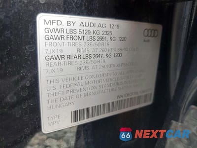 Zdjęcie 13 z 13 samochodu: 2020 AUDI Q3 PREMIUM S LINE VIN:WA1DECF39L1060373 - miniatura