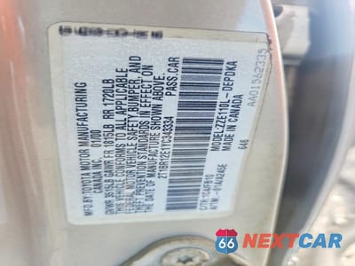 Zdjęcie 12 z 12 samochodu: 2000 TOYOTA COROLLA VE VIN:2T1BR12E1YC343334 - miniatura
