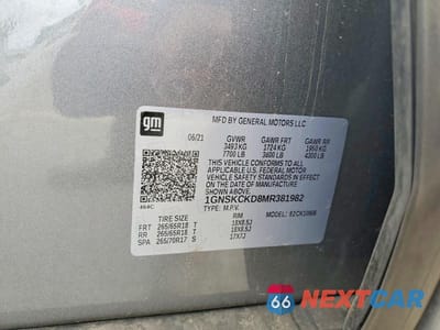 Zdjęcie 13 z 13 samochodu: 2021 CHEVROLET SUBURBAN K1500 LT VIN:1GNSKCKD8MR381982 - miniatura