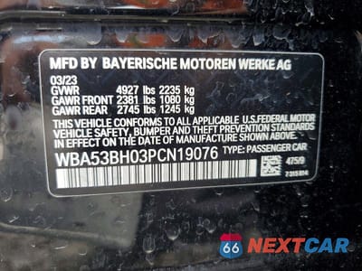 Zdjęcie 12 z 12 samochodu: 2023 BMW 530 I VIN:WBA53BH03PCN19076 - miniatura