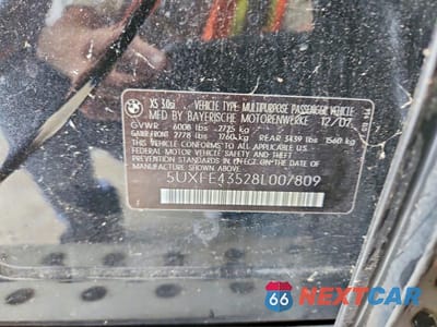 Zdjęcie 12 z 12 samochodu: 2008 BMW X5 3.0I VIN:5UXFE43528L007809 - miniatura