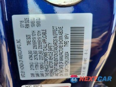 Zdjęcie 13 z 13 samochodu: 2019 ACURA RDX ADVANCE VIN:5J8TC1H72KL006204 - miniatura
