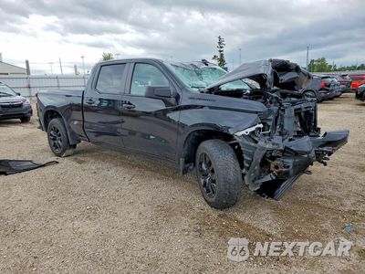 Czwarte zdjęcie samochodu z boku: 2021 CHEVROLET SILVERADO K1500 CUSTOM VIN:1GCUYBEFXMZ403097 - miniatura