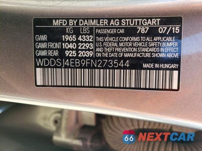 Zdjęcie 12 z 12 samochodu: 2015 MERCEDES-BENZ CLA 250 VIN:WDDSJ4EB9FN273544 - miniatura