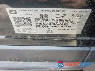 Zdjęcie 13 z 13 samochodu: 2020 CHEVROLET EQUINOX LT VIN:3GNAXKEV4LL318928 - miniatura