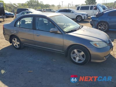 Czwarte zdjęcie samochodu z boku: 2005 HONDA CIVIC EX VIN:2HGES26855H553840 - miniatura