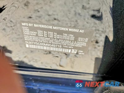Zdjęcie 13 z 13 samochodu: 2021 BMW X3 XDRIVE30I VIN:5UXTY5C00M9G49718 - miniatura