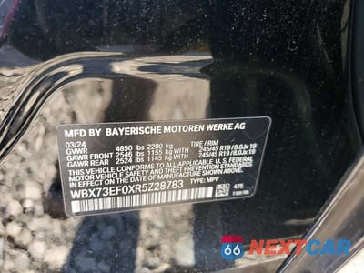 Zdjęcie 13 z 13 samochodu: 2024 BMW X1 XDRIVE28I VIN:WBX73EF0XR5Z28783 - miniatura
