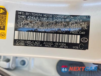 Zdjęcie 12 z 12 samochodu: 2016 LEXUS ES 300H VIN:JTHBW1GG6G2119412 - miniatura