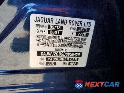 Zdjęcie 12 z 12 samochodu: 2013 JAGUAR XJL PORTFOLIO VIN:SAJWJ2GD9D8V50429 - miniatura