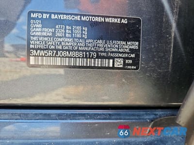 Zdjęcie 12 z 12 samochodu: 2021 BMW 330XI VIN:3MW5R7J08M8B81179 - miniatura