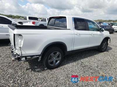 Trzecie zdjęcie samochodu z tyłu: 2022 HONDA RIDGELINE RTL VIN:5FPYK3F50NB025918 - miniatura