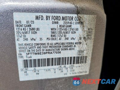 Zdjęcie 12 z 12 samochodu: 2023 FORD MAVERICK XL VIN:3FTTW8E39PRA77036 - miniatura