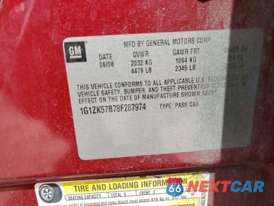 Zdjęcie 13 z 13 samochodu: 2008 CHEVROLET MALIBU LTZ VIN:1G1ZK57B78F287974 - miniatura