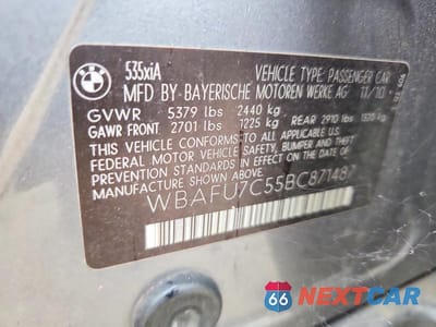 Zdjęcie 12 z 12 samochodu: 2011 BMW 535 XI VIN:WBAFU7C55BC871487 - miniatura