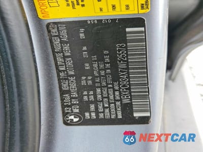 Zdjęcie 12 z 12 samochodu: 2007 BMW X3 3.0SI VIN:WBXPC934X7WF25573 - miniatura