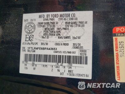 Zdjęcie 12 z 12 samochodu: 2011 FORD RANGER SUPER CAB VIN:1FTLR4FE6BPA43653 - miniatura