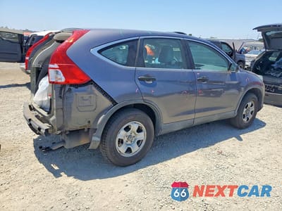 Trzecie zdjęcie samochodu z tyłu: 2015 HONDA CR-V LX VIN:2HKRM4H37FH696417 - miniatura