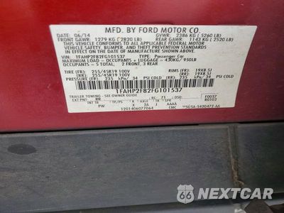 Zdjęcie 12 z 12 samochodu: 2015 FORD TAURUS LIMITED VIN:1FAHP2F82FG101537 - miniatura
