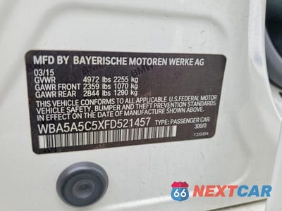 Zdjęcie 12 z 12 samochodu: 2015 BMW 528 I VIN:WBA5A5C5XFD521457 - miniatura