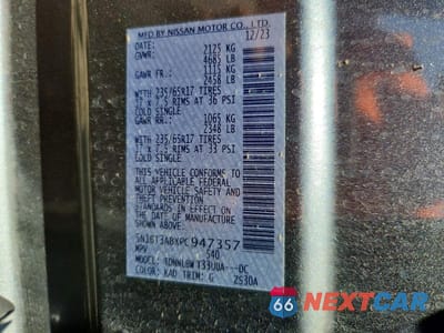 Zdjęcie 14 z 14 samochodu: 2023 NISSAN ROGUE S VIN:5N1BT3ABXPC947357 - miniatura