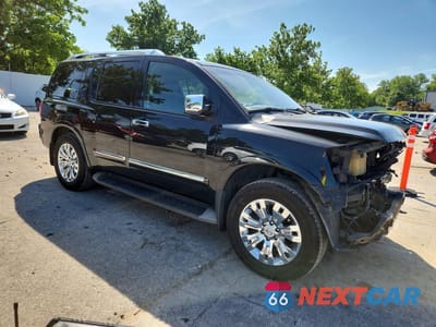 Czwarte zdjęcie samochodu z boku: 2015 NISSAN ARMADA PLATINUM VIN:5N1AA0NE2FN618286 - miniatura