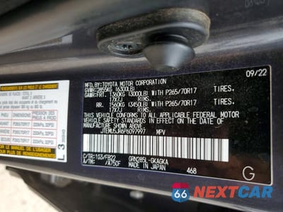 Zdjęcie 13 z 13 samochodu: 2023 TOYOTA 4RUNNER SR5 VIN:JTEMU5JR6P6097997 - miniatura