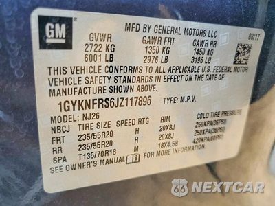 Zdjęcie 14 z 14 samochodu: 2018 CADILLAC XT5 PREMIUM LUXURY VIN:1GYKNFRS6JZ117896 - miniatura