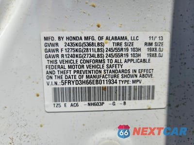Zdjęcie 13 z 13 samochodu: 2014 ACURA MDX TECHNOLOGY VIN:5FRYD3H66EB011934 - miniatura