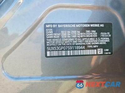 Zdjęcie 13 z 13 samochodu: 2025 BMW X3 30 XDRIVE VIN:5UX53GP07S9118944 - miniatura