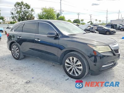 Czwarte zdjęcie samochodu z boku: 2016 ACURA MDX TECHNOLOGY VIN:5FRYD3H48GB004663 - miniatura