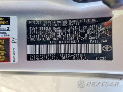 Zdjęcie 12 z 12 samochodu: 2014 TOYOTA CAMRY SE VIN:4T1BF1FK6EU816518 - miniatura