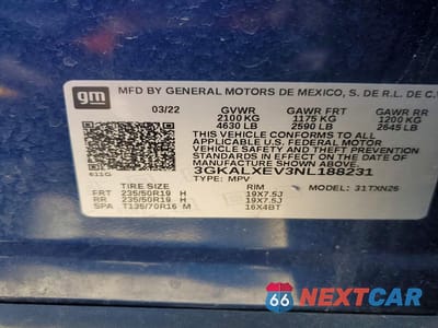 Zdjęcie 14 z 14 samochodu: 2022 GMC TERRAIN DENALI VIN:3GKALXEV3NL188231 - miniatura