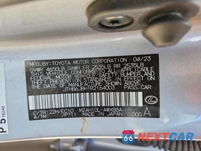 Zdjęcie 12 z 12 samochodu: 2024 LEXUS UX 250H F SPORT DESIGN VIN:JTHB6JBH1R2164003 - miniatura