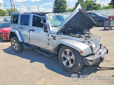 Czwarte zdjęcie samochodu z boku: 2018 JEEP WRANGLER UNLIMITED SAHARA VIN:1C4HJWEG2JL869806 - miniatura