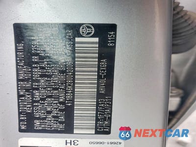 Zdjęcie 12 z 12 samochodu: 2008 TOYOTA CAMRY HYBRID VIN:4T1BB46K28U042009 - miniatura