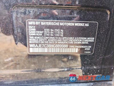 Zdjęcie 12 z 12 samochodu: 2017 BMW 540 XI VIN:WBAJE7C38HG889988 - miniatura