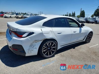 Trzecie zdjęcie samochodu z tyłu: 2023 BMW I4 EDRIVE 40 VIN:WBY73AW09PFR01778 - miniatura