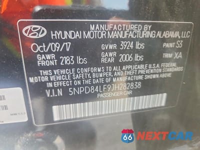 Zdjęcie 12 z 12 samochodu: 2018 HYUNDAI ELANTRA SEL VIN:5NPD84LF9JH282838 - miniatura