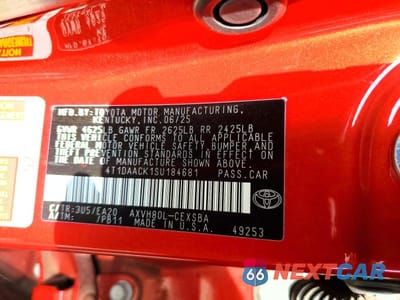 Zdjęcie 12 z 12 samochodu: 2025 TOYOTA CAMRY SE VIN:4T1DAACK1SU184681 - miniatura