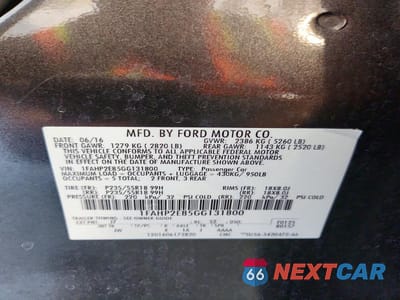 Zdjęcie 12 z 12 samochodu: 2016 FORD TAURUS SEL VIN:1FAHP2E85GG131800 - miniatura